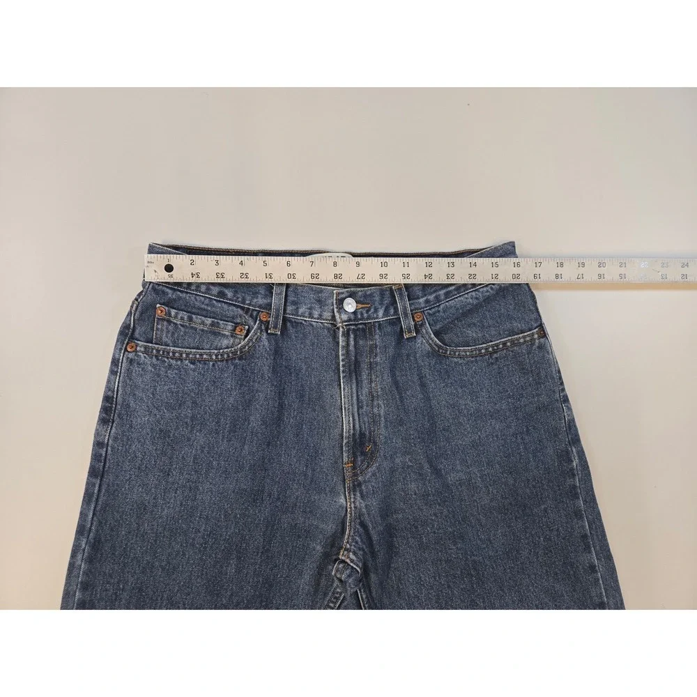 Levis 505 Regular Fit Y2K Jeans Mens 34x29 Medium Wash Blue Straight 27.5 inseam